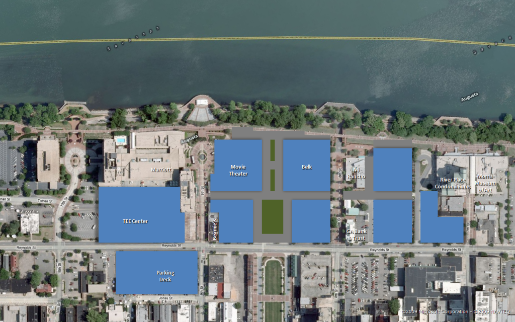 Ideas for Downtown. (Savannah, Decatur, Reynolds apartments, waterpark