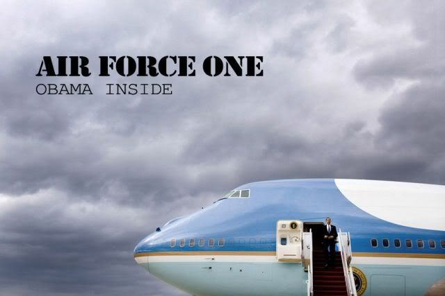 Koleksi Foto Presiden Barrack Obama Didalam Pesawat Air Force One