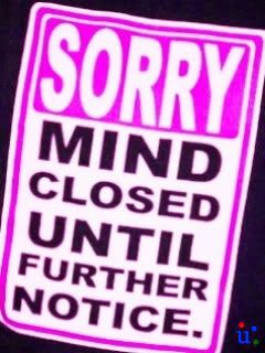 Funny wallpaper Mind closed