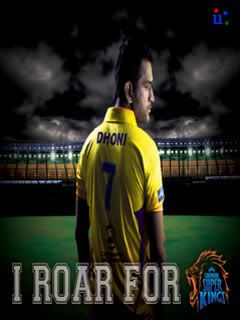 IPL Chennai-Super-Kings image Dhoni Roars for CSK