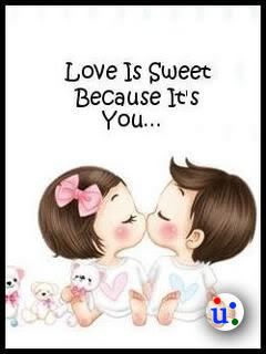 Love wallpaper Cute Lovers Kissing