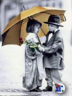 Love pics Cute Kids in Rain