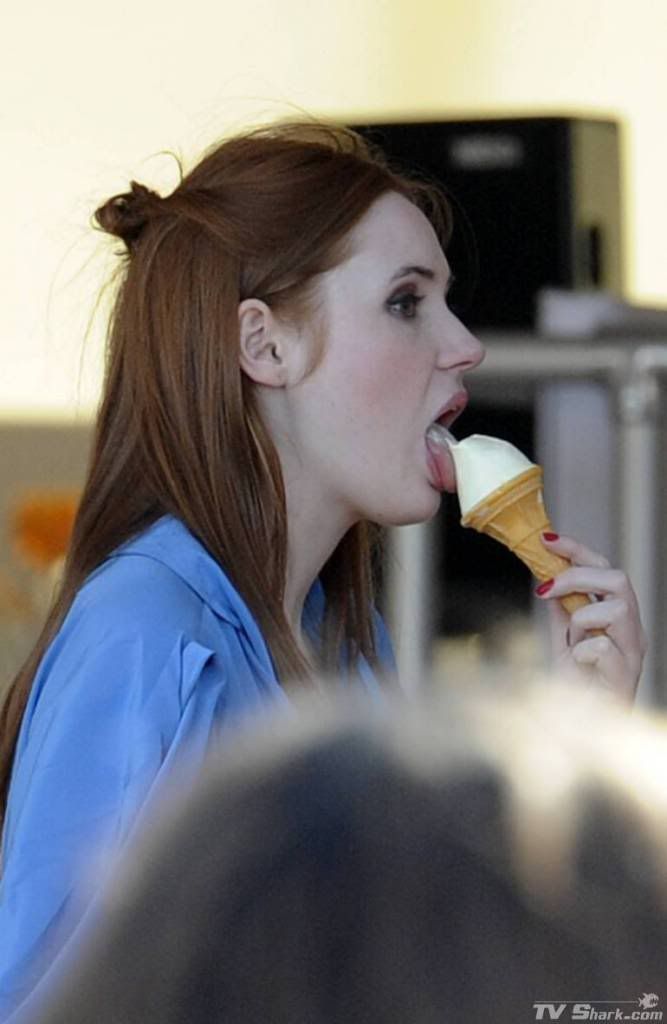 Karen Gillan Never have I wanted to be an ice cream more