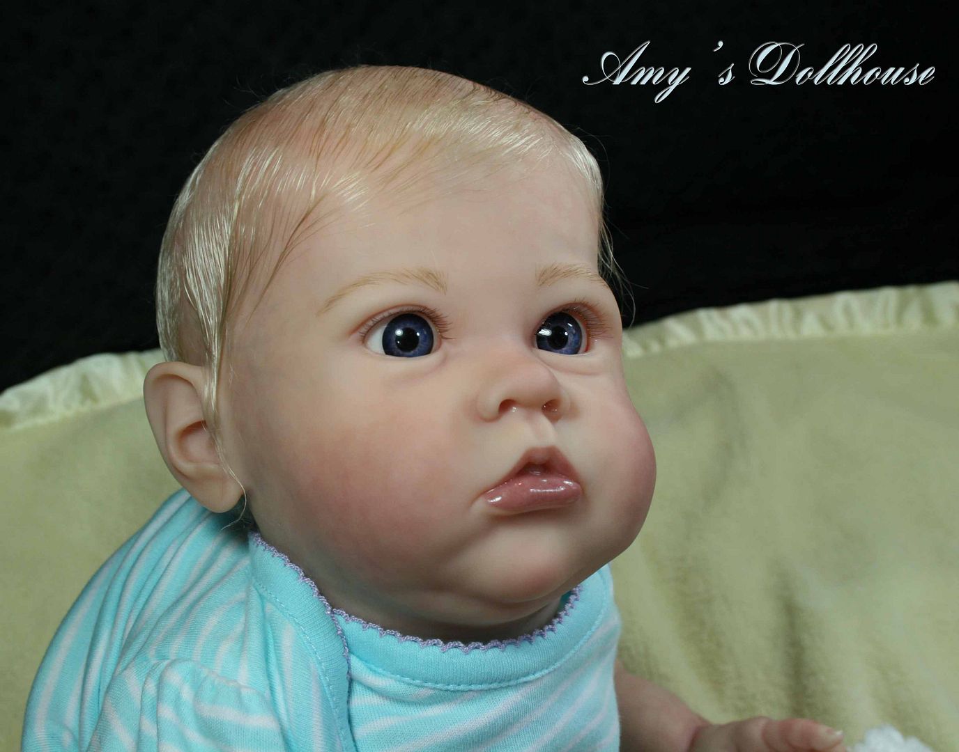 Amy's Dollhouse Lifelike Reborn Baby B. Brown"Sharlamae"MRMH Tummy