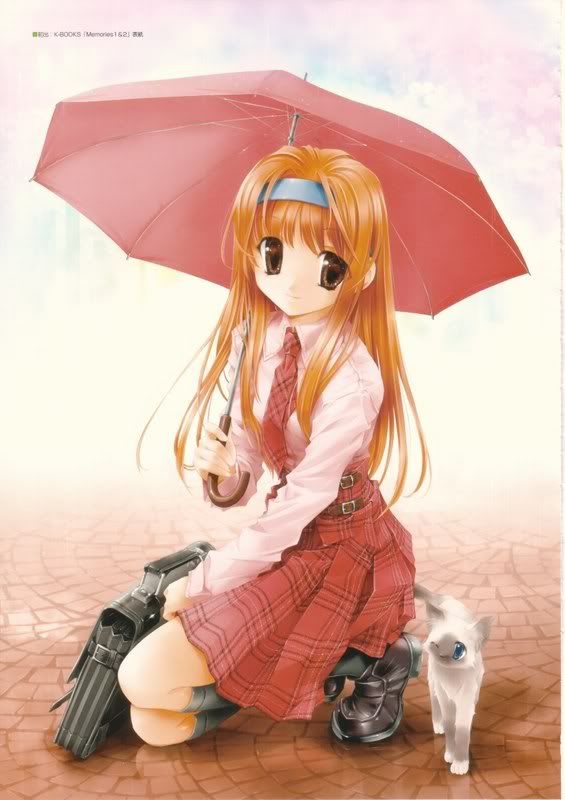 orange anime girl