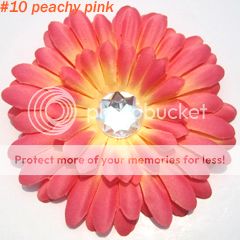 20 4GERBERA Daisy flower Clips Baby Hair Bow Headband  