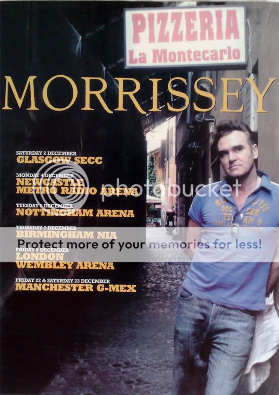 Morrissey tour poster new Large  