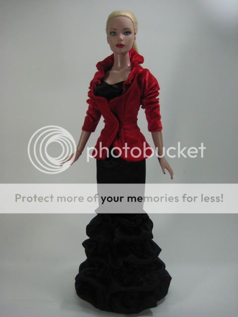   Dress & Red Velvet Cloak for Tonner Tyler Wentworth Dolls and Friends